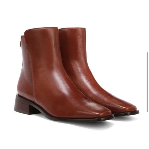 Sam Edelman Thatcher Square Toe Ankle Boots in Chocolate Brown, 7.5 NIB - Picture 4 of 16